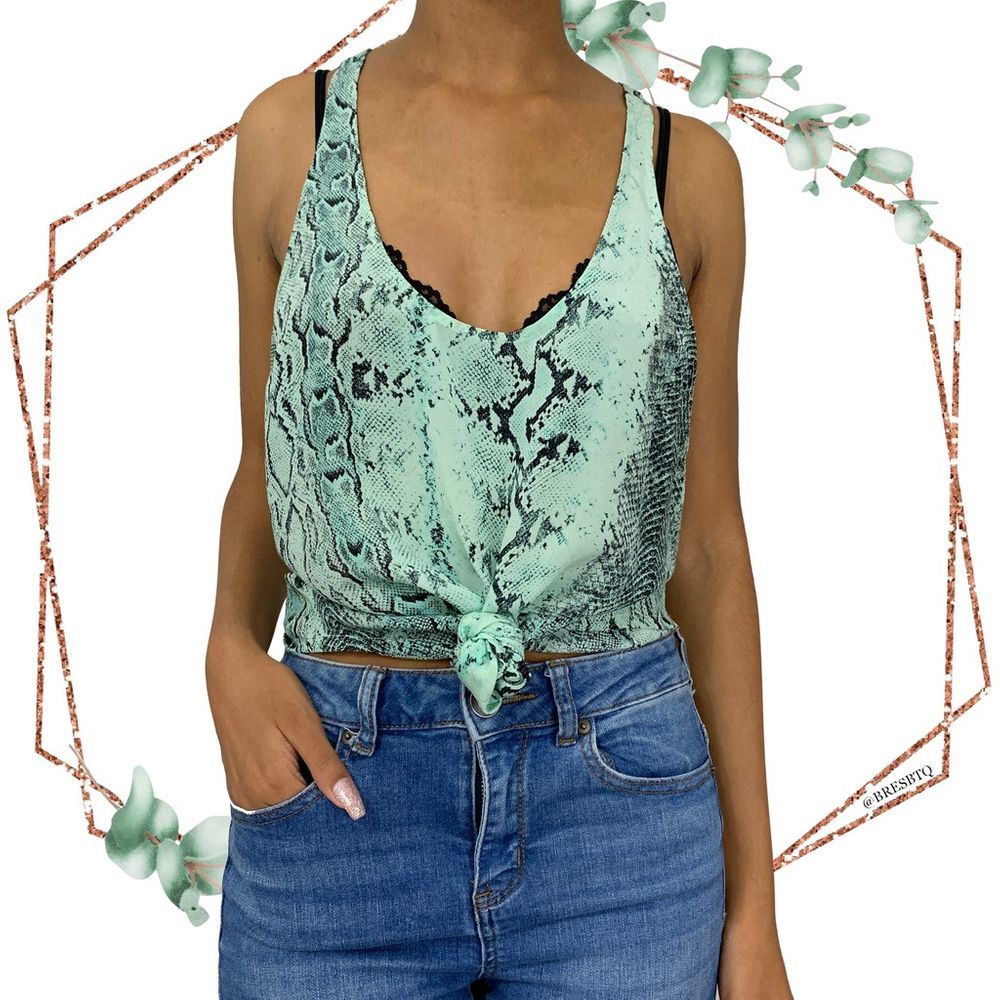 Joie 100% silk drew c snake print tank size small